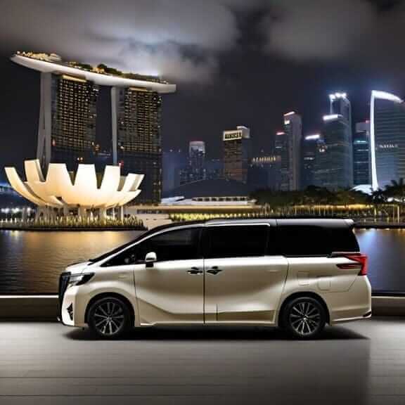 Alphard parked infront of MBS